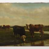 W. Gössler, Kühe an der Tränke - photo 2