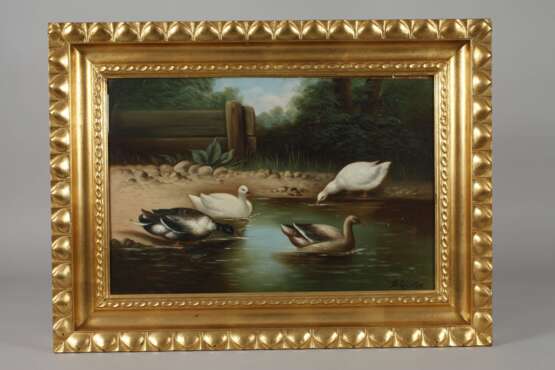 B. Günter, Enten am Teich - photo 2