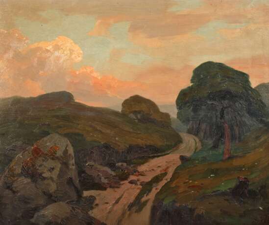 W. Kraus, Romantische Abendlandschaft - photo 1