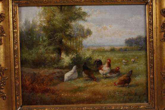 Jef Louis van Leemputten, attr., Paar Hühnerbilder - photo 7