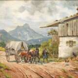 Karl Rohrhirsch, Planwagen auf der Landstraße - photo 1