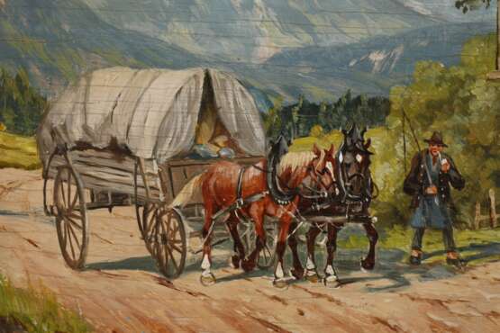 Karl Rohrhirsch, Planwagen auf der Landstraße - photo 4