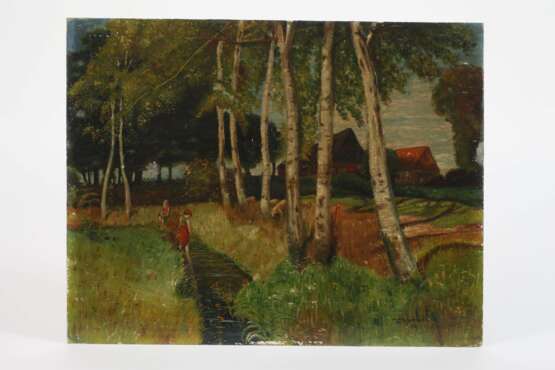 W. Thumann, Kinder am Moorgraben in Worpswede - Foto 2 W. Thumann, Kinder am Moorgraben in Worpswede - Foto 2