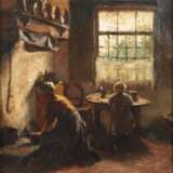 Louis van der Tonge, Interieur mit Mutter und Kind - фото 1