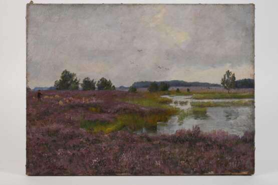 Adolf Glatte, Moorlandschaft mit blühender Heide - photo 2