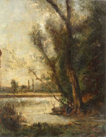 Henri Joseph Harpignies, attr., Flusslandschaft - photo 1