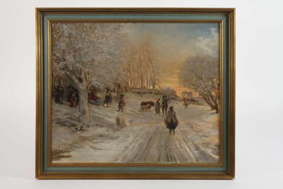 Albert Mantelet, Winterliche Landstraße - photo 2