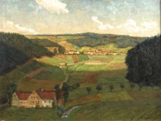 Willy Schaller, attr., &amp;quot;Fränkische Landschaft bei Nürnberg&amp;quot;