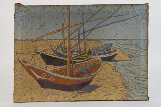 Fischerboote am Strand nach van Gogh - photo 2