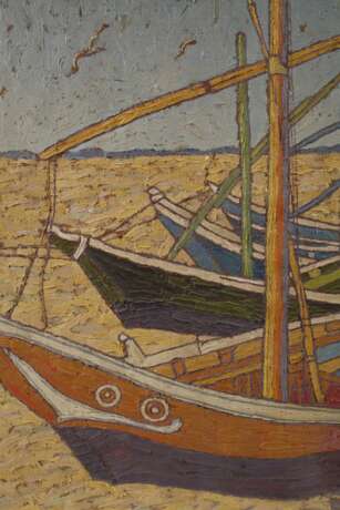 Fischerboote am Strand nach van Gogh - photo 3