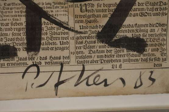 Peter Keil, Portrait auf Bibelseite - photo 3
