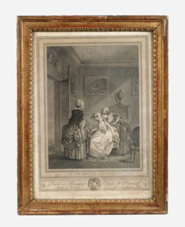 Klassizistischer Rahmen mit Kupferstich - photo 1