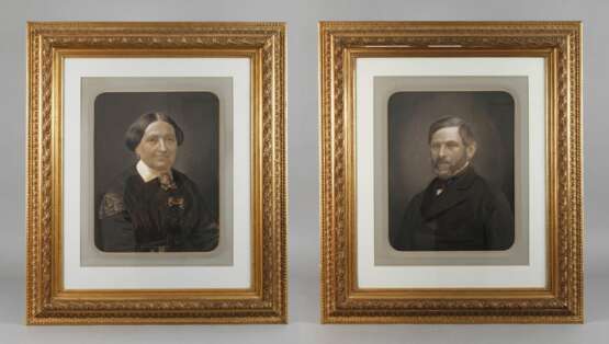 Paar große Goldstuckleisten Spätbiedermeier - photo 1