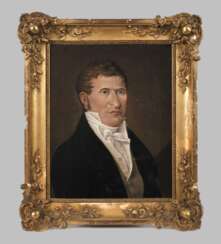 Biedermeier-Goldstuckrahmen 