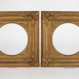 Paar Tondorahmen Spätbiedermeier - Foto 1