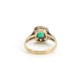 Art deco diamond emerald ring - photo 4