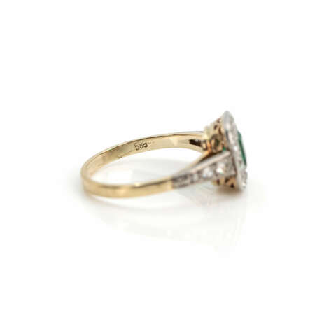 Art deco diamond emerald ring - photo 5