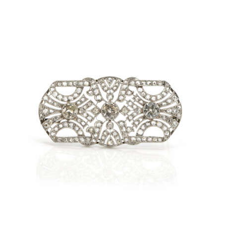 Art deco diamond brooch - photo 1