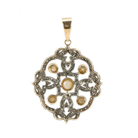 Diamond pearl pendant - photo 2