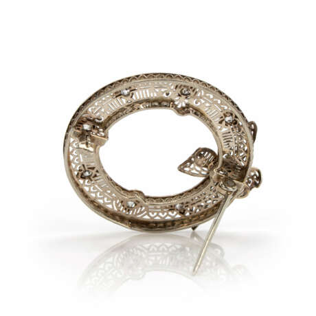 Art deco diamond brooch - photo 2