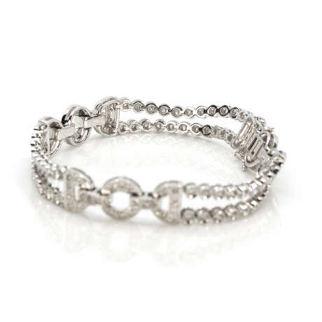 Diamond bracelet in Art Deco style - photo 3