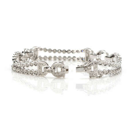Diamond bracelet in Art Deco style - photo 4