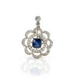 Sapphire diamond brooch - photo 1