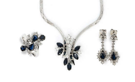 Diamond emerald jewelry set - photo 1