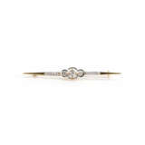 Bar brooch set with diamonds - photo 2