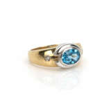Blue topaz diamond ring - photo 2