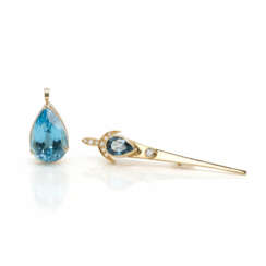 Topaz brooch and pendant