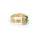 Emerald diamond ring - фото 5