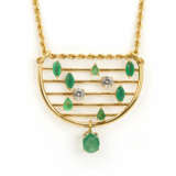 Emerald diamond necklace - photo 2