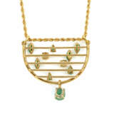 Emerald diamond necklace - photo 3