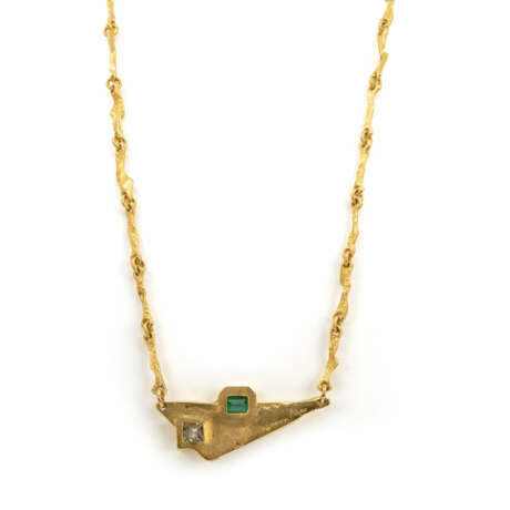 Lapponia Diamant-Smaragd-Collier - Foto 3