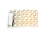 Pearl bracelet with diamond clasp - photo 4