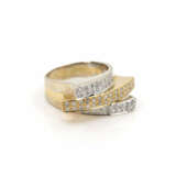 Bicolor diamond ring - photo 2