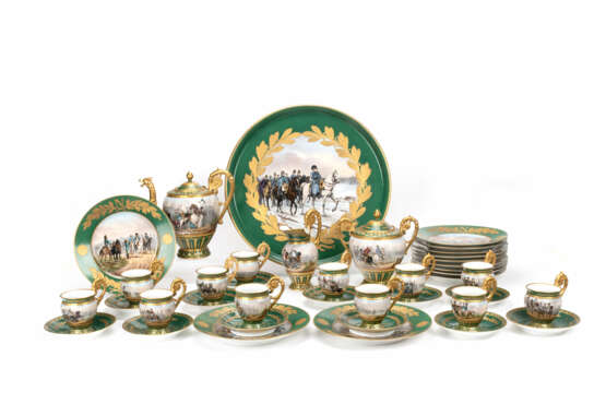 Empirestil-Kaffeeservice im Stil von Sèvres für 12 Personen - photo 1