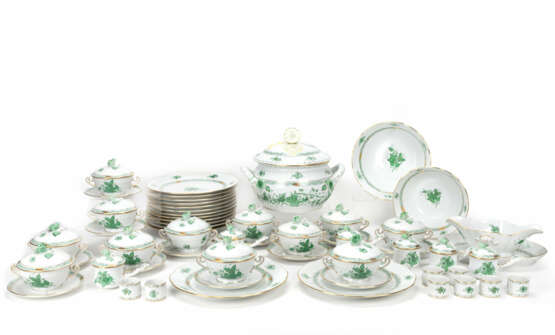 Herend dinner and mocha/tea service 'Apponyi green' and 'Fleur des indes green' - photo 7