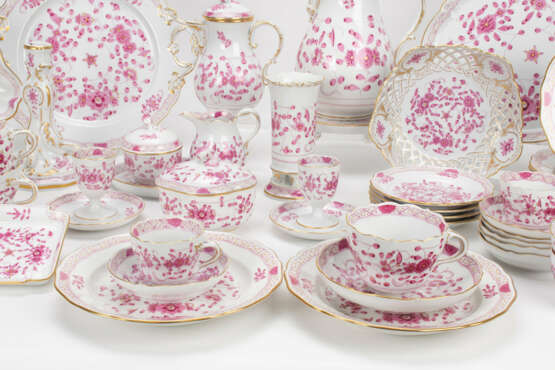 Meissen coffee and mocha service 'Indian purple' rich painting - photo 2