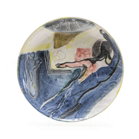 Artist's wall plate by klaus Killisch - photo 1