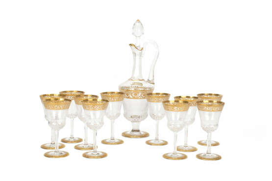 St. Louis set of wine glasses and wine carafe 'Thistle Gold' - photo 1