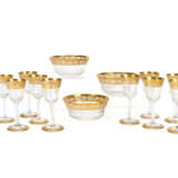 St. Louis set of liqueur glasses and flared bowls 'Thistle Gold' - фото 1