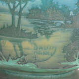 Daum Nancy footed vase 'Paysage lacustre' - photo 3