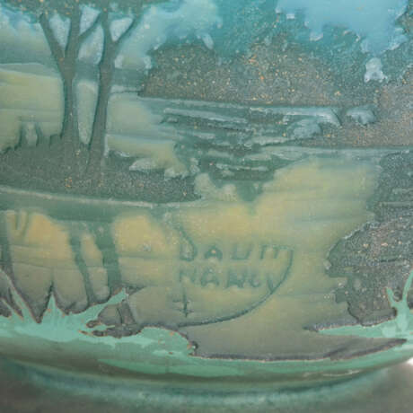 Daum Nancy footed vase 'Paysage lacustre' - photo 3