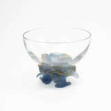 Daum Nancy glass bowl on pâte de verre glass foot with fish/aquarium decoration, Grande Modèle - фото 2