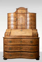 Rococo top-mounted secretary
