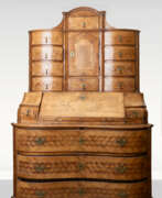 Зеркала. Rococo top-mounted secretary