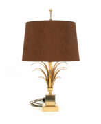 Éclairage. Reed leaf table lamp, design after Maison Charles