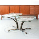 Pair of brutalist coffee tables, in the style of Lothar Klute - photo 1